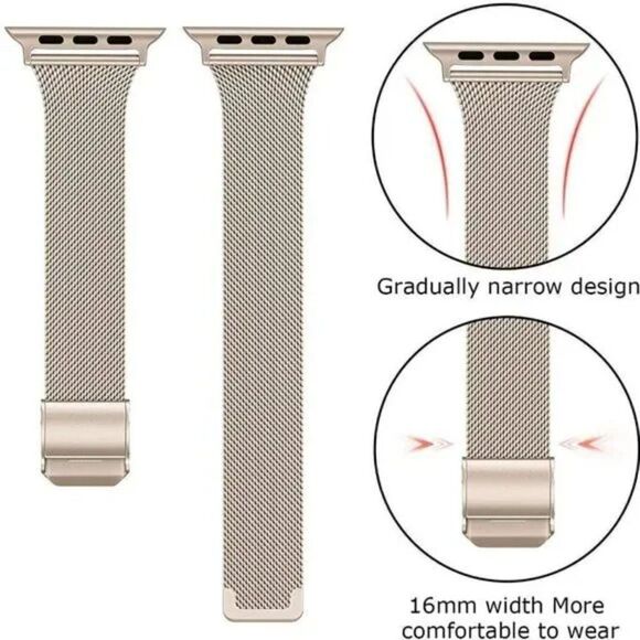 New Narrow Replacement Watch, Champagne Gold - Picture 3 of 10